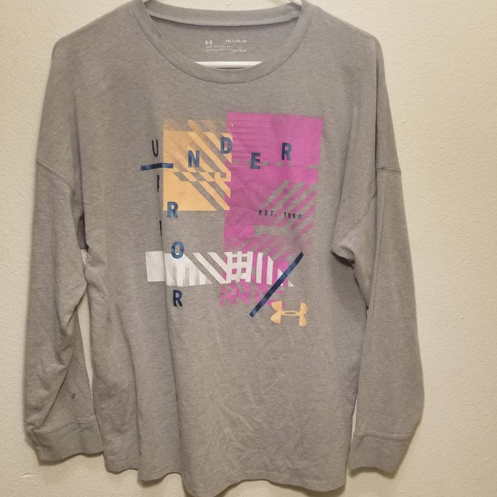 Gray UNDER ARMOUR long sleeve shirt